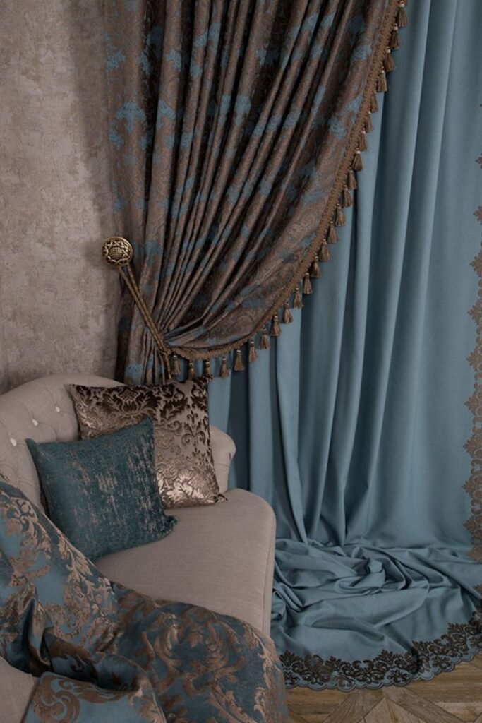 Modern Beige Curtain Designs in Johor Bahru
