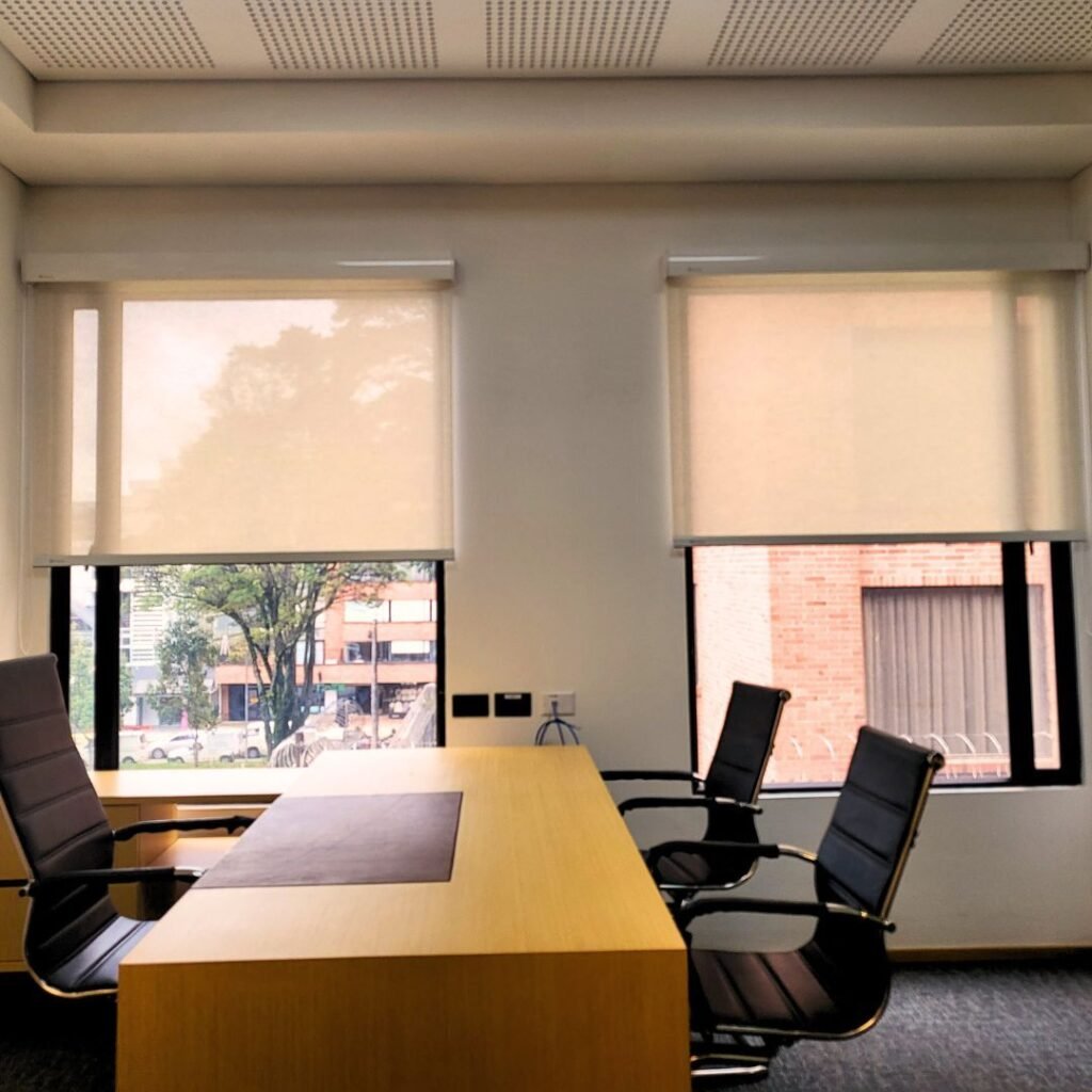 office sun protection blinds
