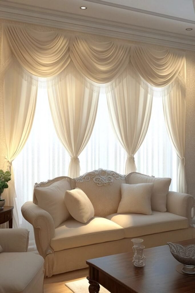 French pleat sunscreen curtains