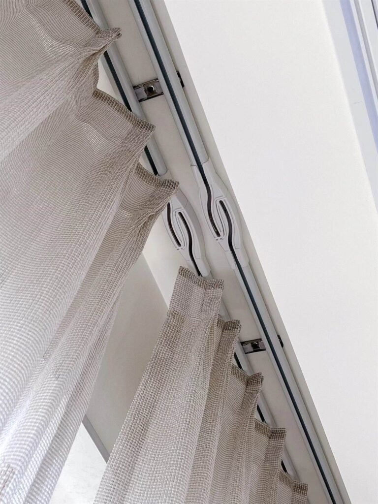 curtain track installation