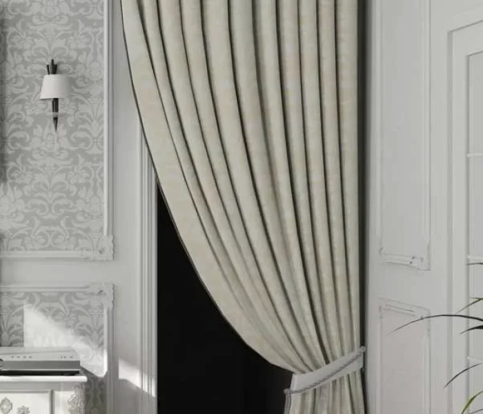 Professional Beige Curtains Measurement and Installation Services