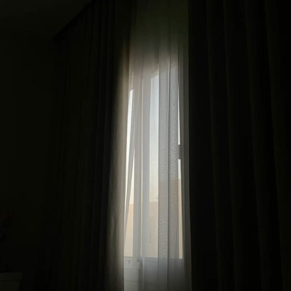 black blackout curtains