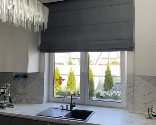 Soft Fabric Roman Blinds for a Clean Modern Look